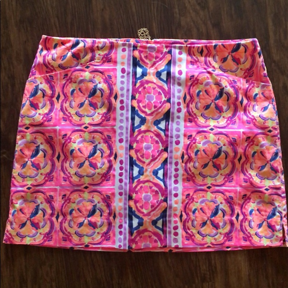 Lilly Pulitzer Marigold Skort Rock House EUC 12